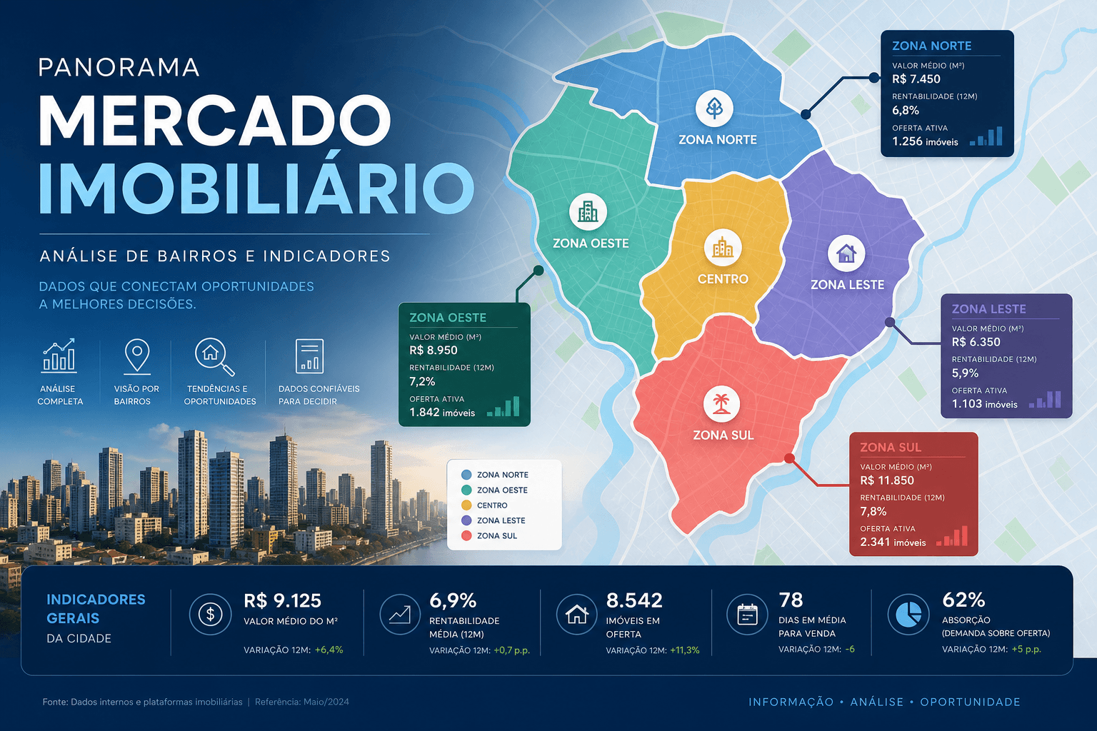 Análise de Performance Imobiliária por Bairro
