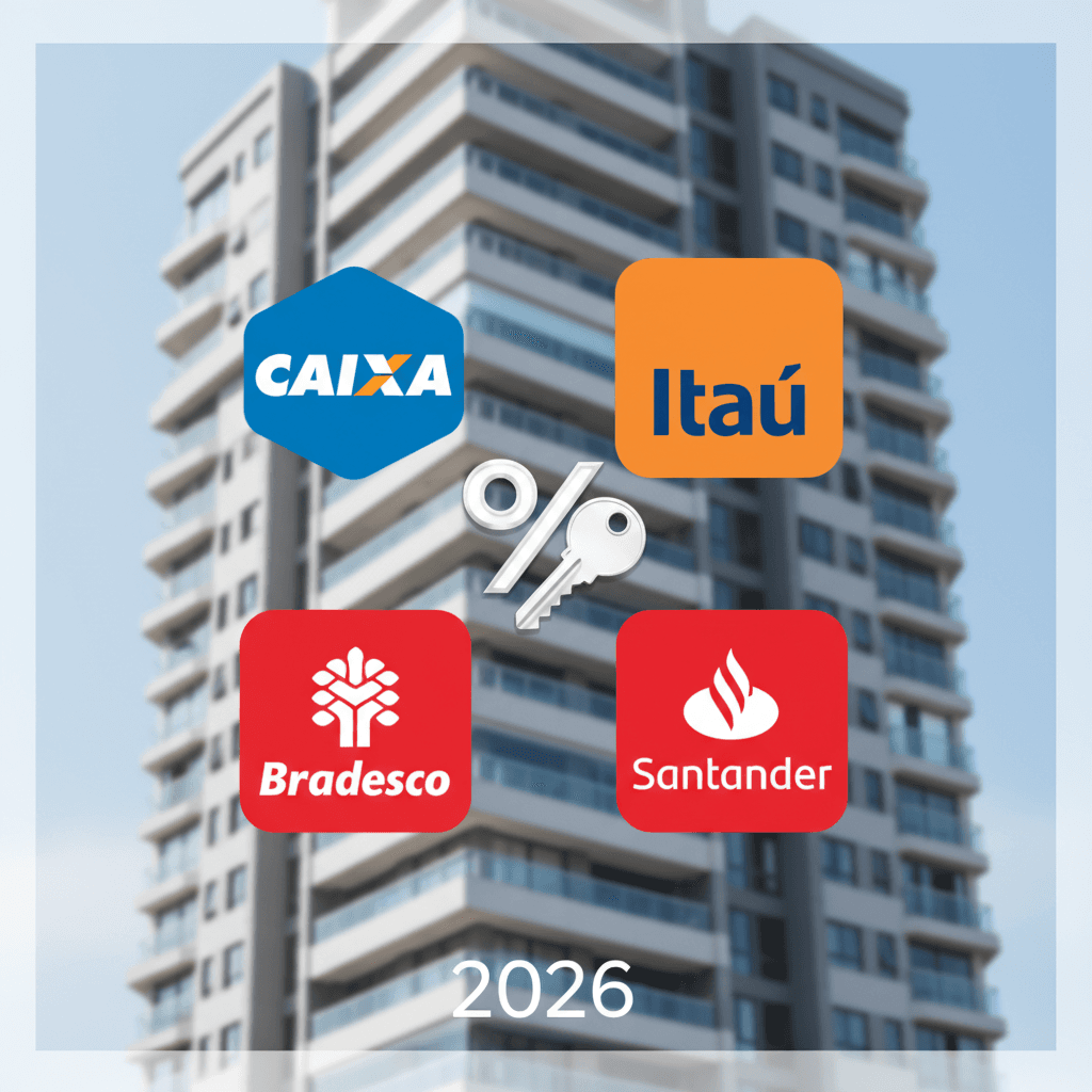 Juros Imobiliários 2026: Caixa vs Itaú vs Bradesco. Qual Vence?