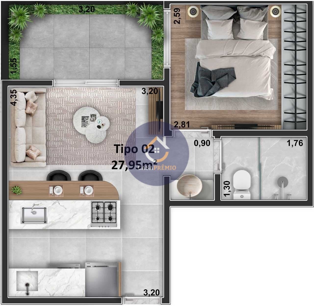 Apartamento 2Q - Vila Esperança foto 4