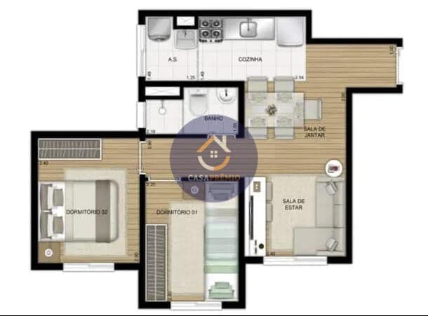 Apartamento 2Q - Penha foto 7