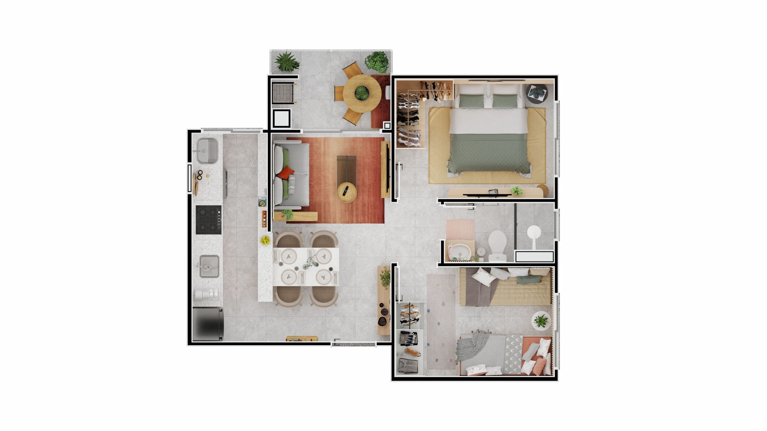 Apartamento no Floresta - Cascavel foto 2